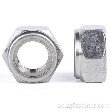 DIN980 rostfritt stål all-metall rådande vridmoment typ hexagon nötter